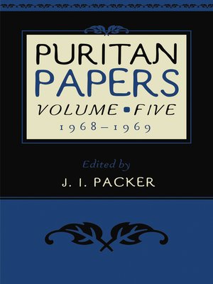 cover image of Puritan Papers: Vol. 5, 1968-1969